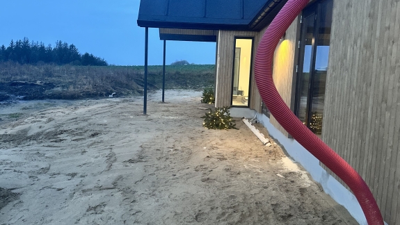 erhvervsrengøring af nybygget hus